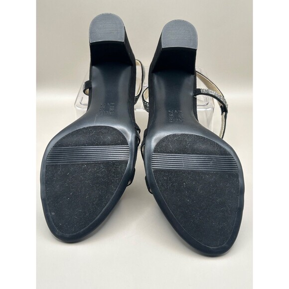 Naturalizer Vanessa2 Womens Strappy Heeled Sandals Rhinestone Black Sz 9 WIDE - Picture 7 of 7